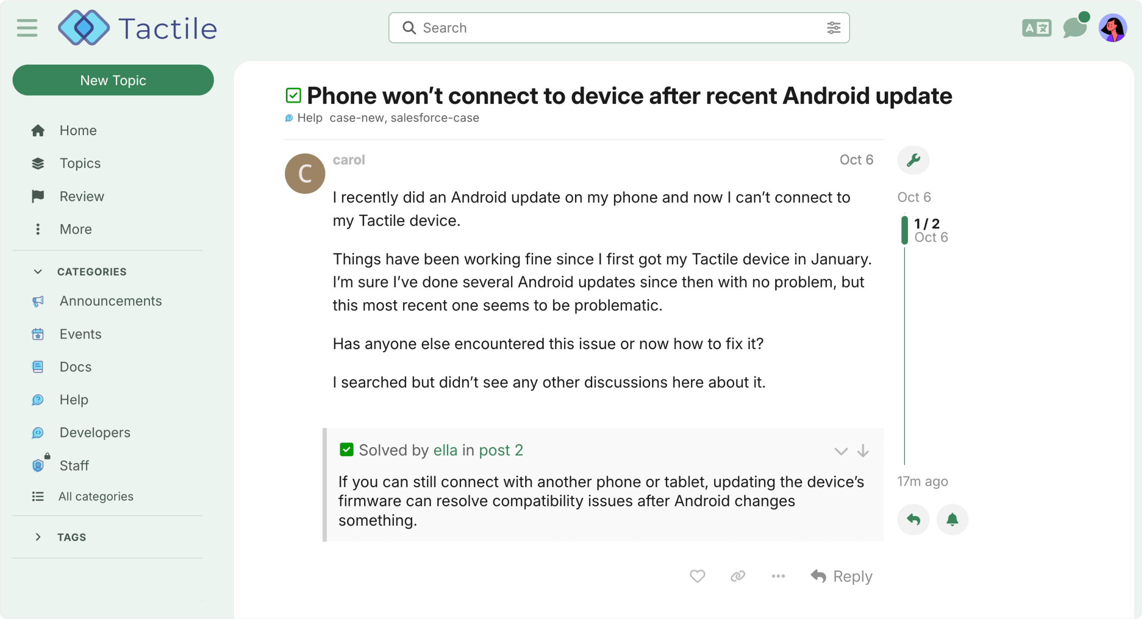 Support community preview
